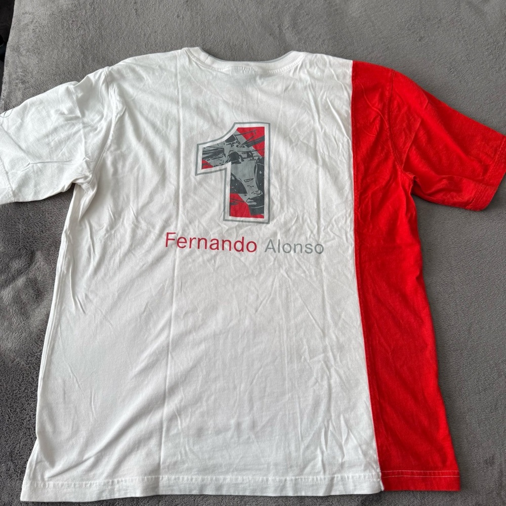 Formula 1 F1 Mclaren Mercedes Fernando Alonso T shirt size XL